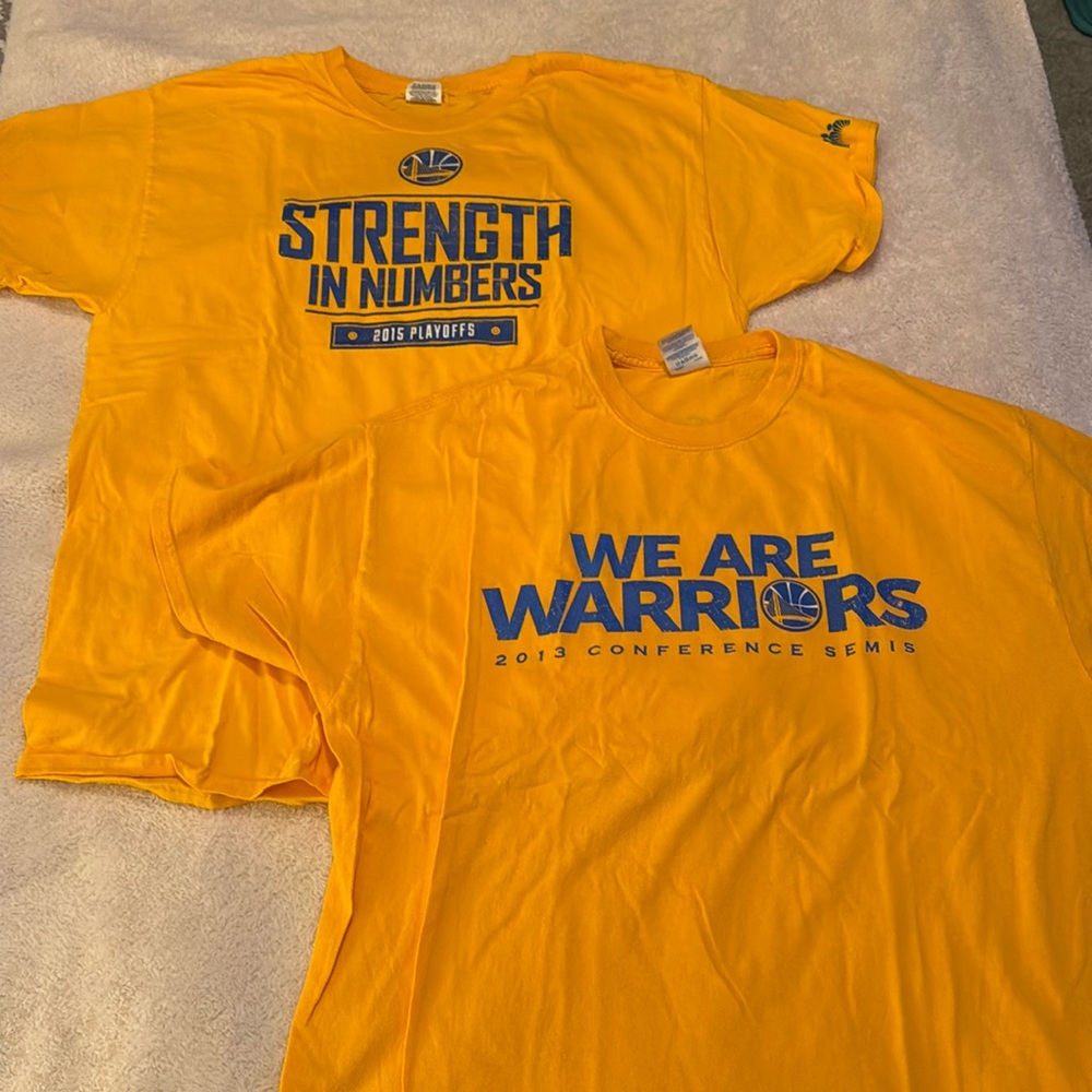 Golden State Warriors 2013 2015 Playoff T-shirts Men’s XL